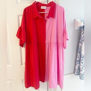 First Love by Lovelyn Red & Pink Dress